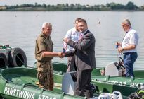 Przekazanie nowych łodzi przez Wojewodę Przemysława Czarnka dla Państwowej Straży Rybackiej w Lublinie - Nielisz 29.06.2016